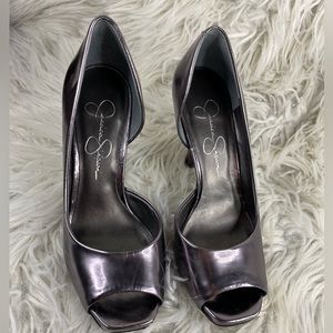 Jessica Simpson Silver Heels